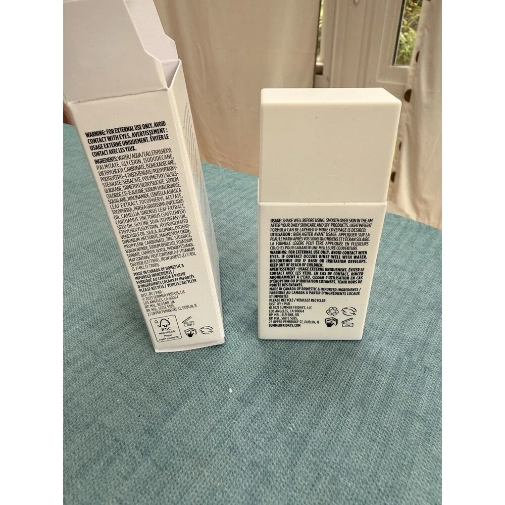 Shade 5 - Summer Fridays Sheer Skin Tint 1 Oz NEW Vegan Fragrance Free